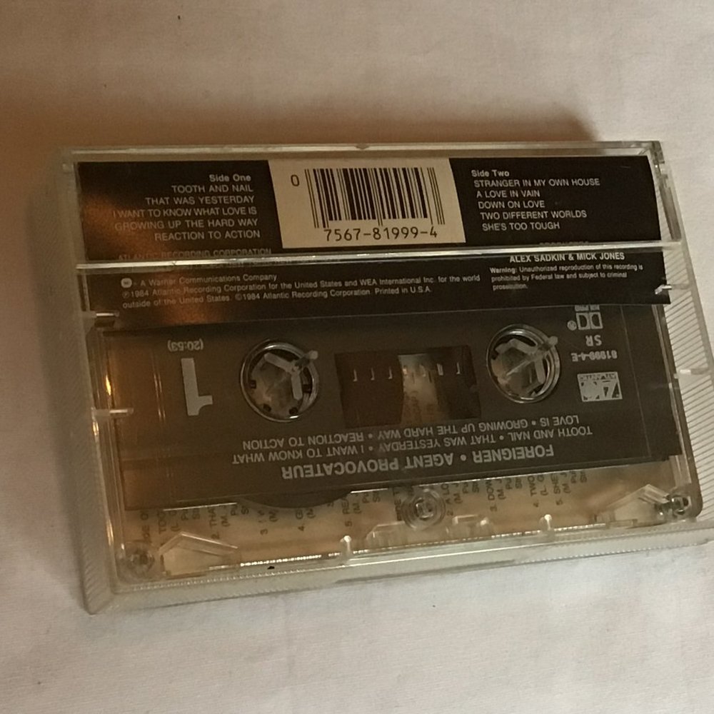 Foreigner - Agent Provocation - Cassette tape - Picture 5 of 5